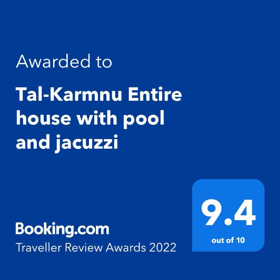 Tal-Karmnu Entire House With Private Heated Pool And Jacuzzi Villa Kirkop Eksteriør billede